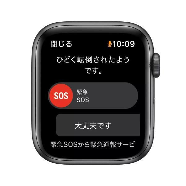 Apple Watch SE GPS 44mm スペースグレー アルミニウムケース 色:ミッドナイト