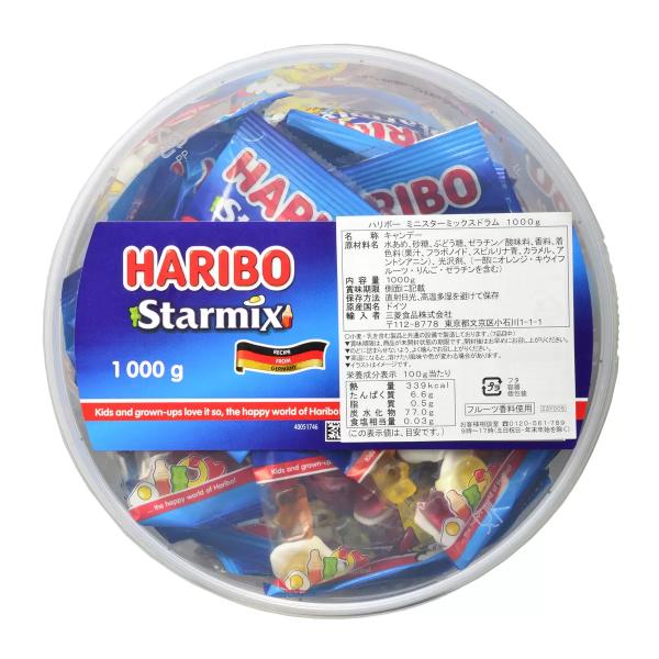ハリボー スターミックス ドラム 1000g グミ HARIBO