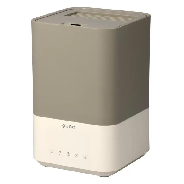 QUADS 湿度コントロール機能付ハイブリット加湿器 DOTT QS214 ブラウン