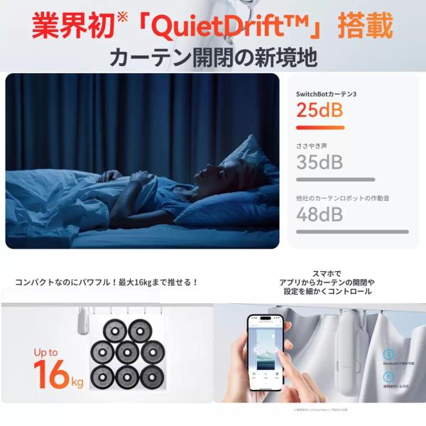 スイッチボット カーテン3(U型レール)x2 +ソーラーパネルx2セット W2400000-URTST
