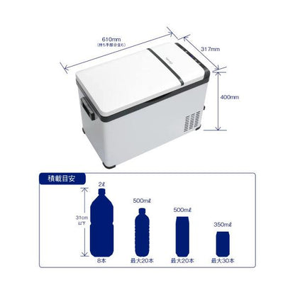 自動車用ポータブル冷蔵&冷凍庫 TERZO エクセルクール 30L