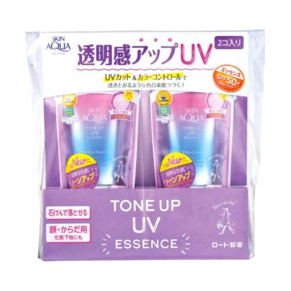 スキンアクア トーンアップ UV エッセンス 80g x 2個 SKIN AQUA