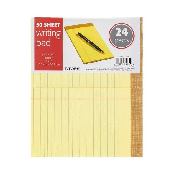 ジュニアサイズイエローパッド 24冊入