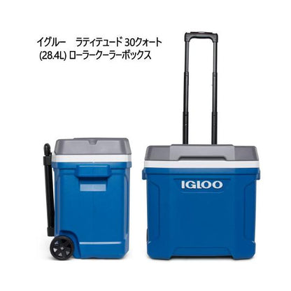 Igloo イグルー ラティテュード 30クォート (28.4L) ローラークーラーボックス
