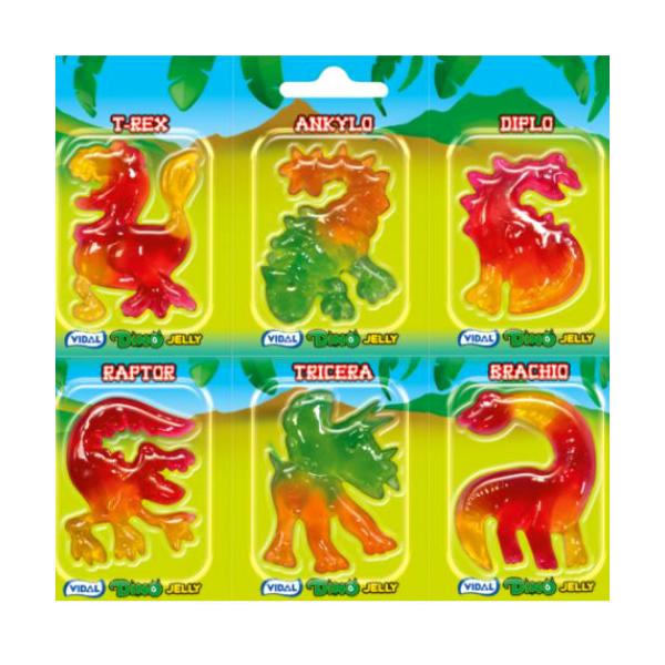 ヴィダル ディノジェリー　6種類の恐竜の形のグミ