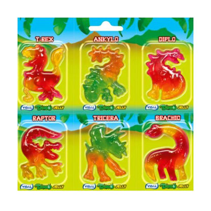ヴィダル ディノジェリー　6種類の恐竜の形のグミ