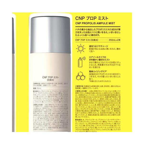 シーエヌピーラボラトリー プロ P ミスト化粧水 250ml x 2 CNP
