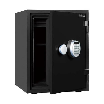 ディプロマット 耐火・耐水デザイン金庫 クリスタルシリーズ 36L A530R3WR ブラック
