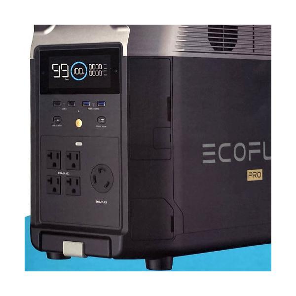EcoFlow 大容量ポータブル電源 DELTA Pro 高出力 長寿命 安全 蓄電池 3,600Wh / 1,125,000mAh