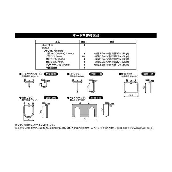 TONE サービスボード & ツールセット 壁掛け式 サービスボード