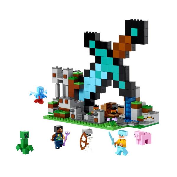 LEGO レゴ マインクラフト ダイヤモンドの剣の基地  Minecraft