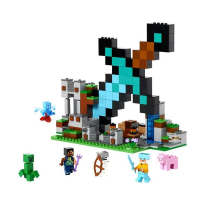 LEGO レゴ マインクラフト ダイヤモンドの剣の基地  Minecraft