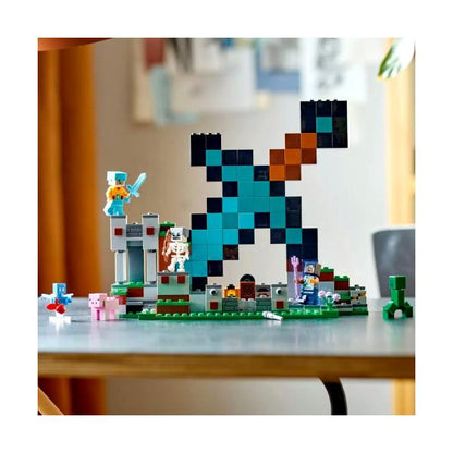 LEGO レゴ マインクラフト ダイヤモンドの剣の基地  Minecraft