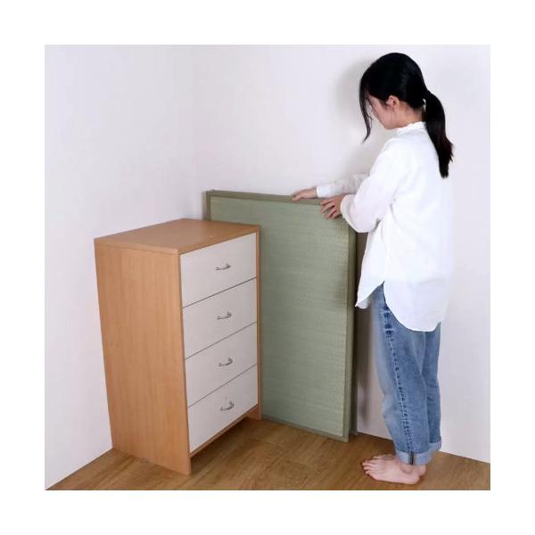 国産い草 3つ折り マットレス 置き畳 100 cm x 210 cm