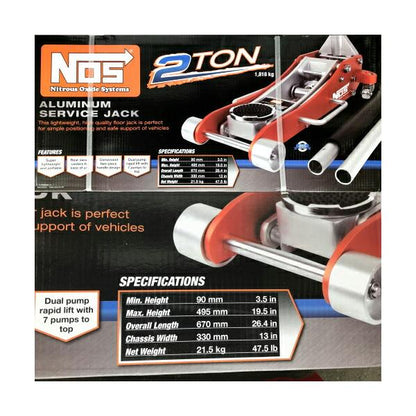 NOS (ノス) 2t アルミジャッキ 耐荷重 1,818 kg
