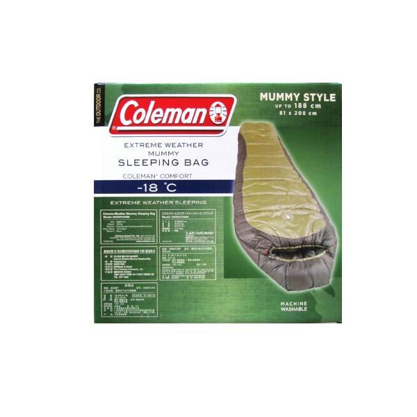 コールマン ノースリム マミー型寝袋 最低使用温度 -17.8℃ Coleman North Rim Mummy Sleeping Bag