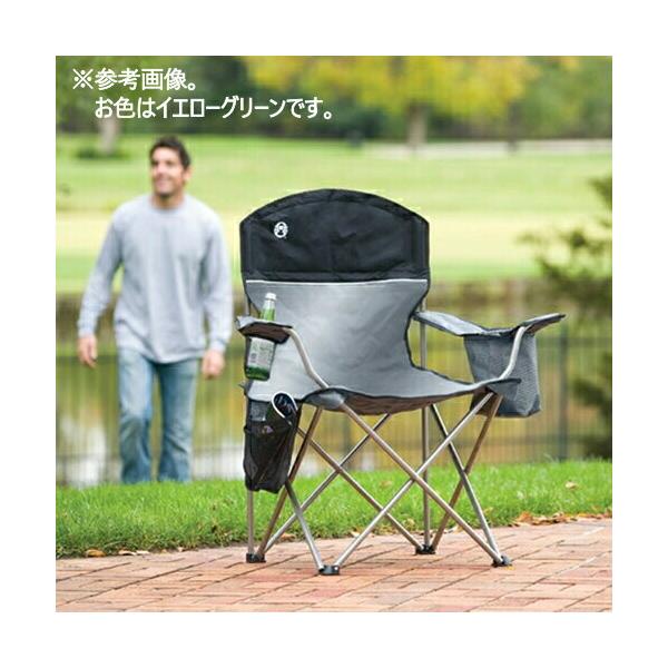 Coleman コールマン クーラー付きクァッドチェア ライムグリーン
