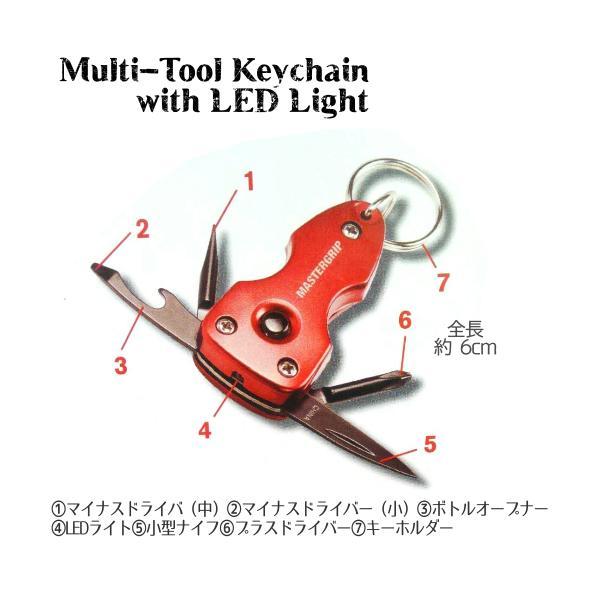 MASTERGRIP マルチツールセット 5点セット マスターグリップ ナイフ ツール LEDライト セット