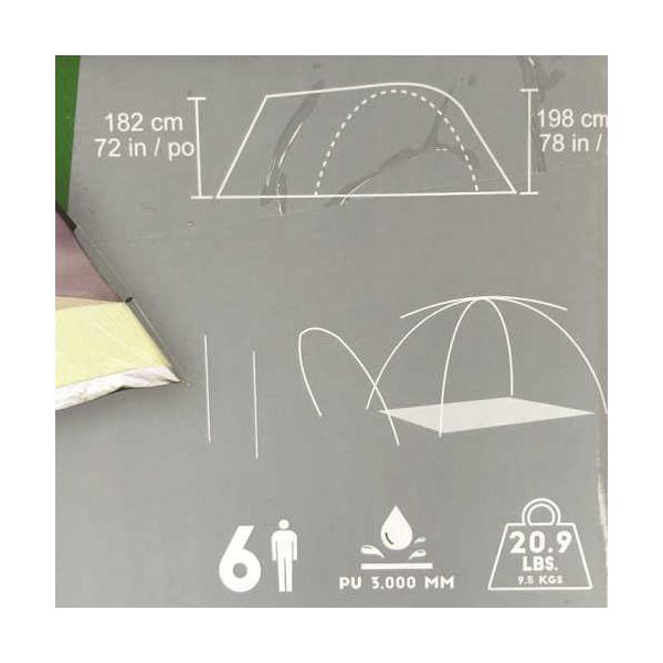ティンバーリッジ 6人用 ツールーム ドーム型 テント Timber Ridge 6 Person Dome Vestibule Tent 202103