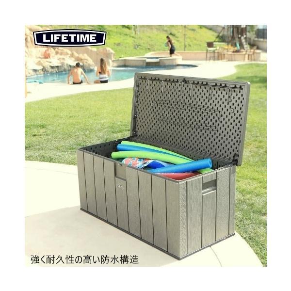 LIFETIME 大型567L デッキボックス 150ガロン Deck Box ベンチタイプ屋外用物置 Outdoor Storage 大容量 高耐久