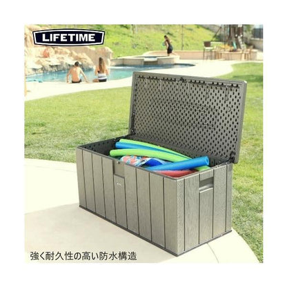 LIFETIME 大型567L デッキボックス 150ガロン Deck Box ベンチタイプ屋外用物置 Outdoor Storage 大容量 高耐久
