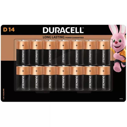 【単1】デュラセル　アルカリ単1乾電池　14本　乾電池 長寿命 アルカリ電池 防災 備蓄 大容量