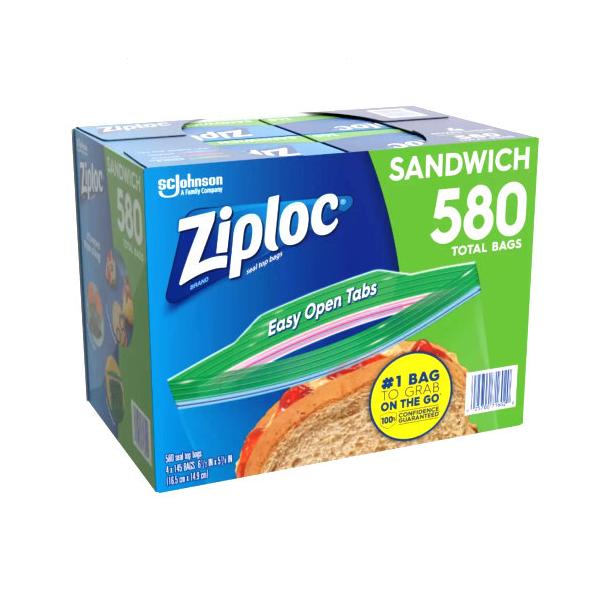 Ziploc ジップロック サンドイッチバッグ 保存袋 580袋