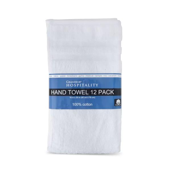 グランデュール ホスピタリティ 業務用 ハンドタオル 12枚パック Grandeur Hospitality Commercial Handtowel