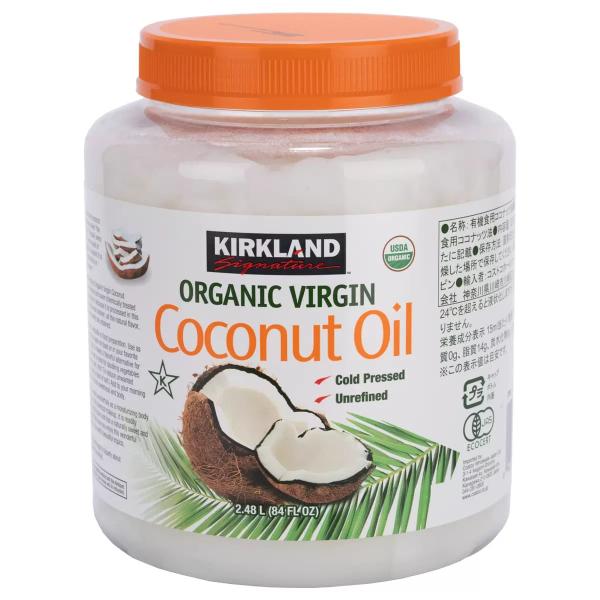 カークランドシグネチャー 有機ココナッツオイル 2,285g Kirkland Signature Organic