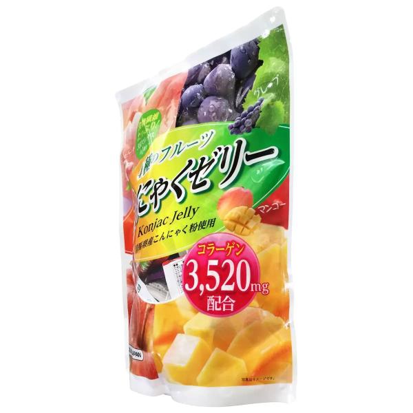 【2袋セット】4種のフルーツ こんにゃくゼリー　64個入り