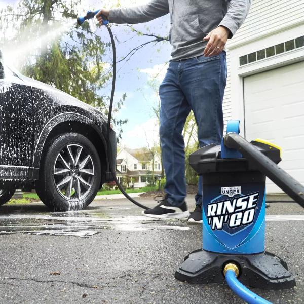 洗車用純水器 樹脂フィルター2個付き Unger Rinse'n'Go Spotless Car Wash System 洗車 軽量 コンパクト 水垢が残らない 洗車革命