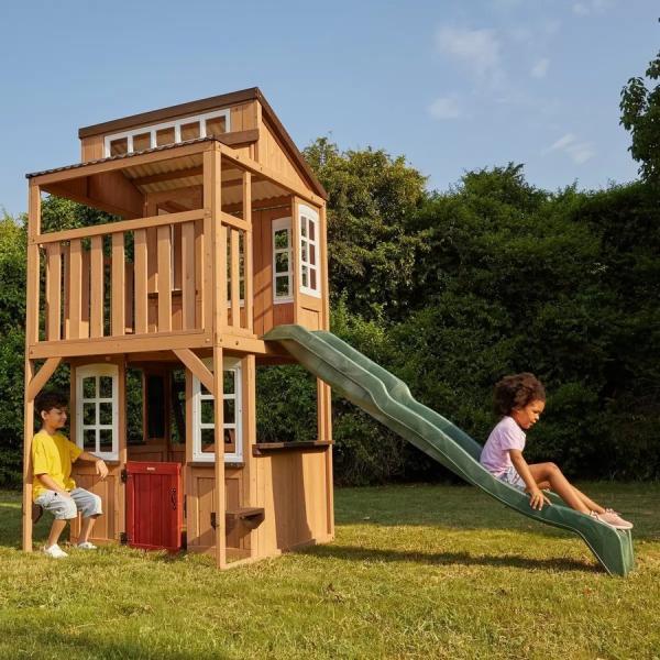 シダーサミット ロフティハイツ プレイハウス Cedar Summit by KidKraft Lofty Heights Playhouse