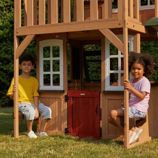 シダーサミット ロフティハイツ プレイハウス Cedar Summit by KidKraft Lofty Heights Playhouse