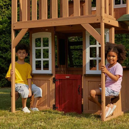 シダーサミット ロフティハイツ プレイハウス Cedar Summit by KidKraft Lofty Heights Playhouse