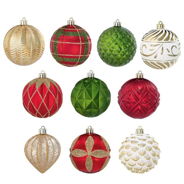 クリスマスオーナメント 78個セット レッド/グリーン　クリスマス　ツリー　飾り