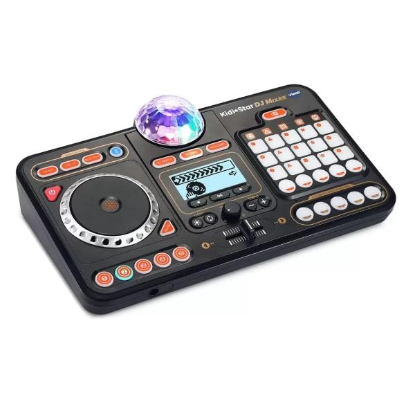 キディスター DJミキサー おもちゃのDJスクラッチパッド ミラーボール付き