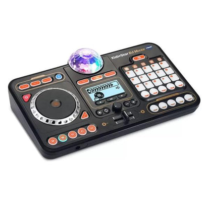 キディスター DJミキサー おもちゃのDJスクラッチパッド ミラーボール付き