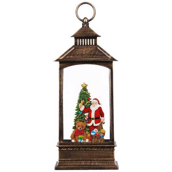 LEDライト付き ホリデーランタン サンタクロース　クリスマス