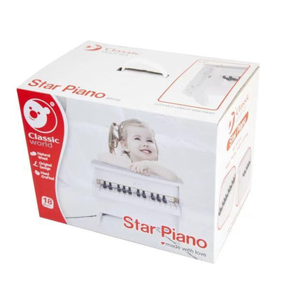 クラシックワールド アップライト スターピアノ/ミニピアノ ホワイト Kids Upright Mini Piano White
