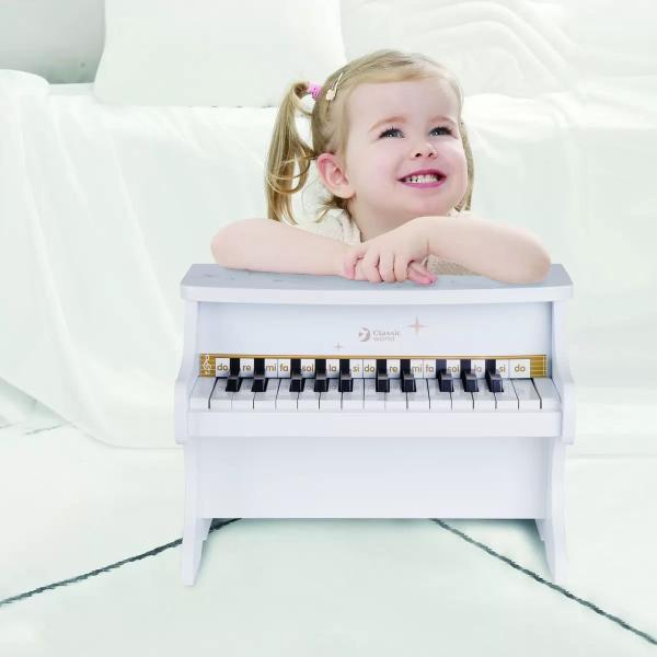 クラシックワールド アップライト スターピアノ/ミニピアノ ホワイト Kids Upright Mini Piano White