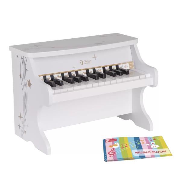 クラシックワールド アップライト スターピアノ/ミニピアノ ホワイト Kids Upright Mini Piano White