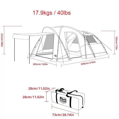 ティンバーリッジ 6人用ツールームテント　Timber Ridge