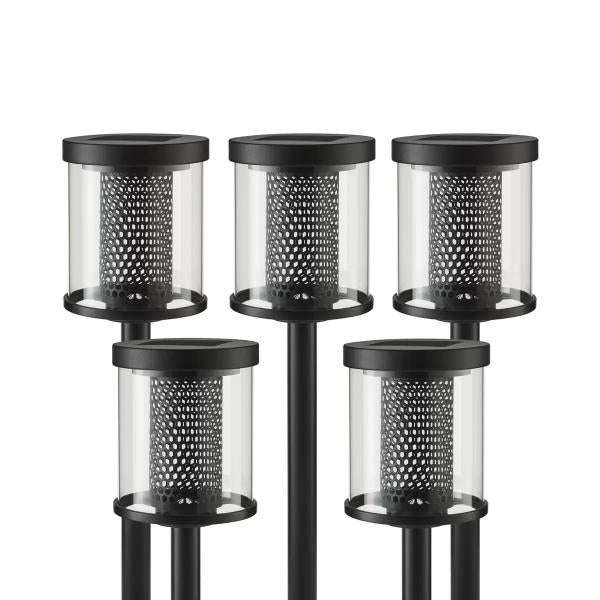 LEDソーラーガーデンライト５本セット