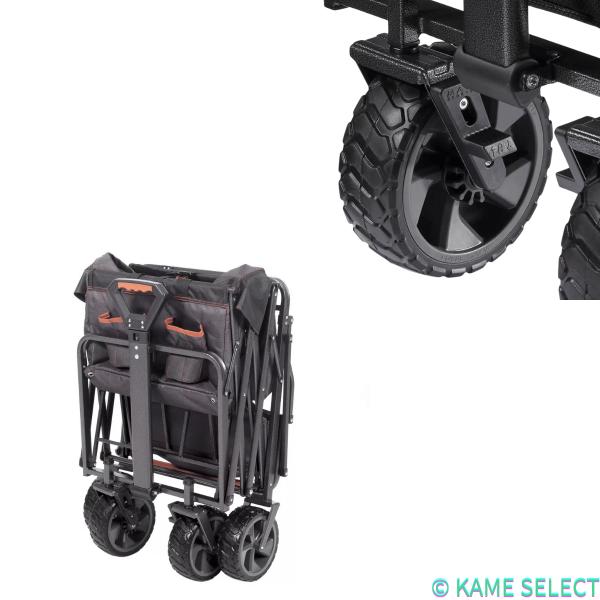 マックスポーツ 折り畳みワゴンXL　ブラック/グレー
