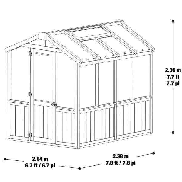 Yardistry グリーンハウス 木製温室