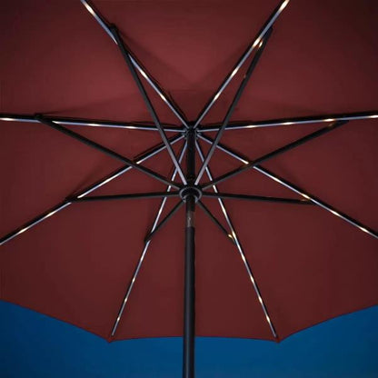 10フィート LEDライト付 マーケットアンブレラ Remy Bonfire (レッド）