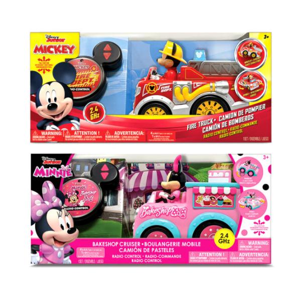 ディズニージュニア ラジコンカー ≪ミッキーの消防車 / ミニーのお菓子屋さんトラック≫ ラジコン 回転