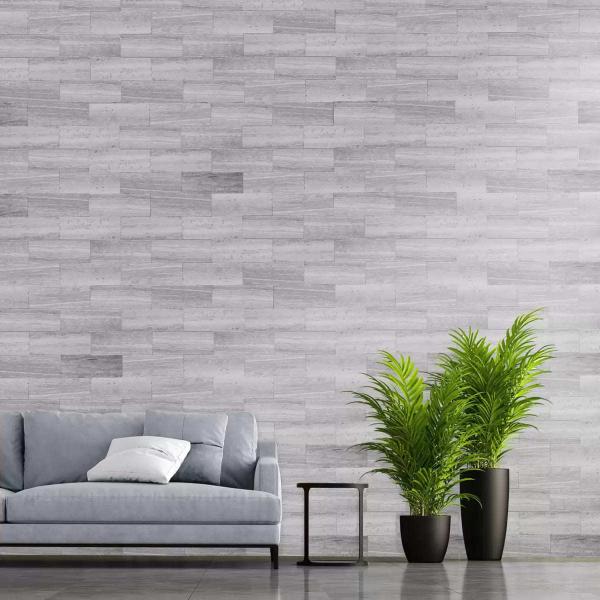 PEEL&STICK 100％天然大理石タイル 70枚 203 x 76 x 4mm PEEL&STICK Natural Marble Tile 70pc 203 x 76 x 4mm