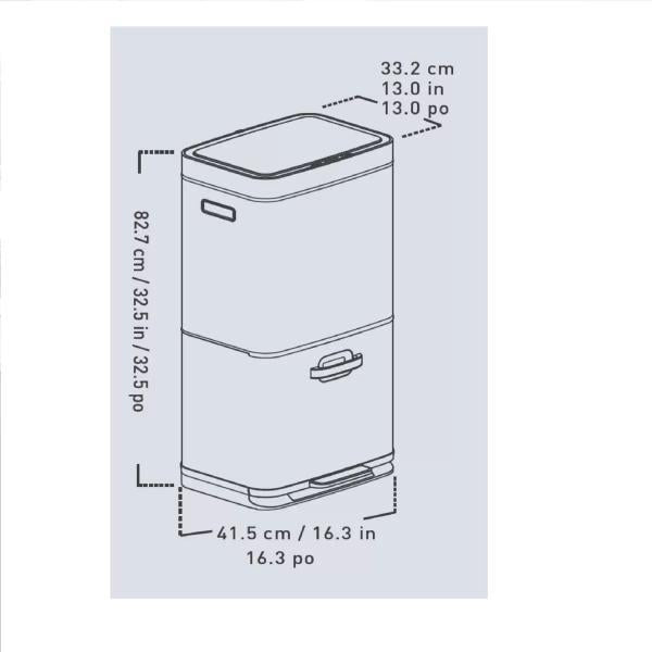EKO センサーゴミ箱 35L+19L