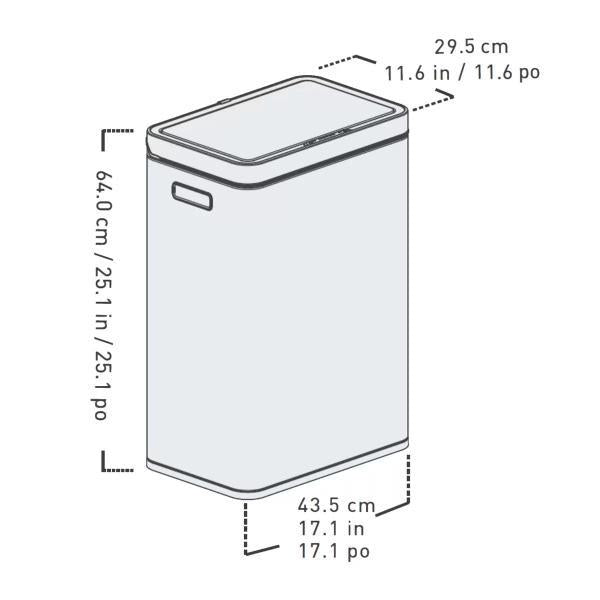 Sensible Eco Living センサーゴミ箱 47L　角型　コストコ　ごみ箱